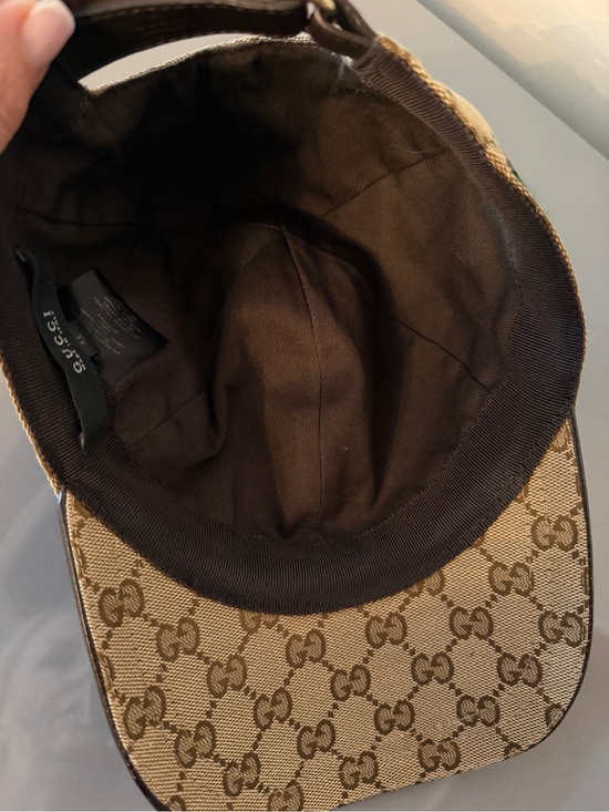 Gucci GG Canvas Cap with Signature Web Stripe - Beige & Brown main image 5